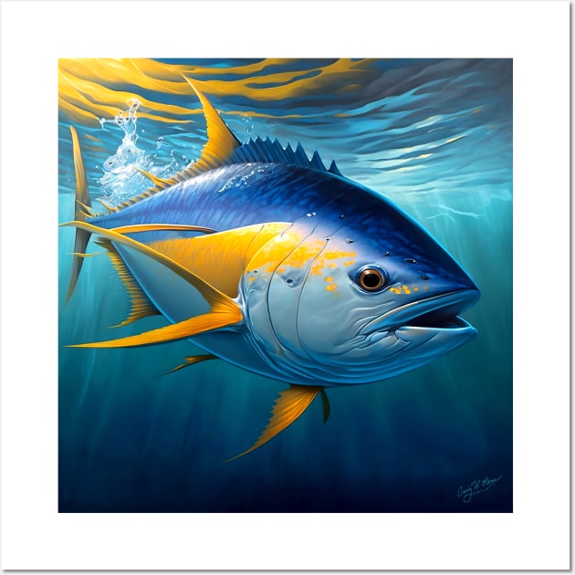 Yellow Fin Tuna Wall Art by TheCore